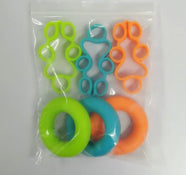 Silicone Finger Trainer Hand Gripper Resistance Bands Fitness